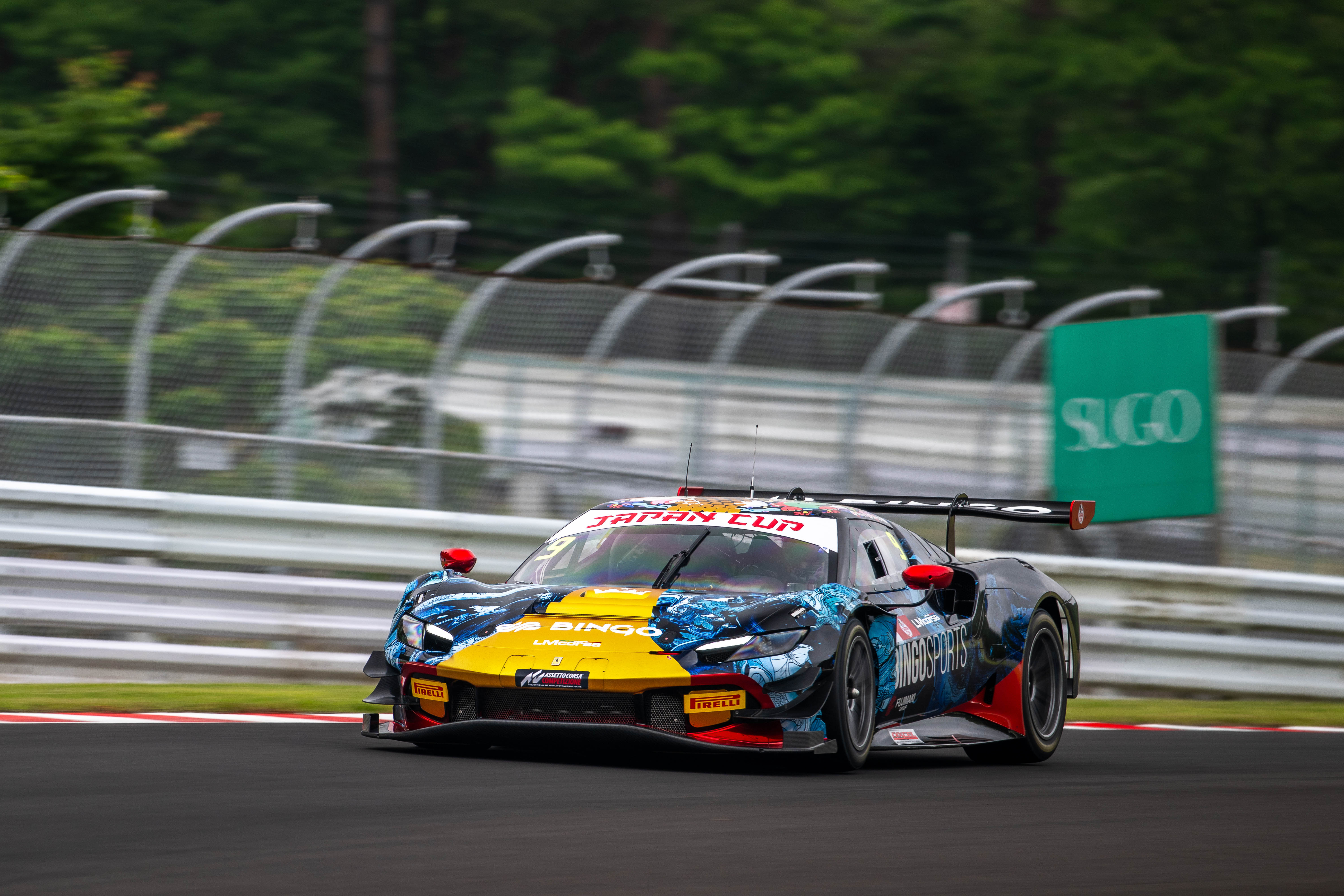 SUGO: 予備予選ファステストは9号車 BINGO RACING with LM Corsa！金曜