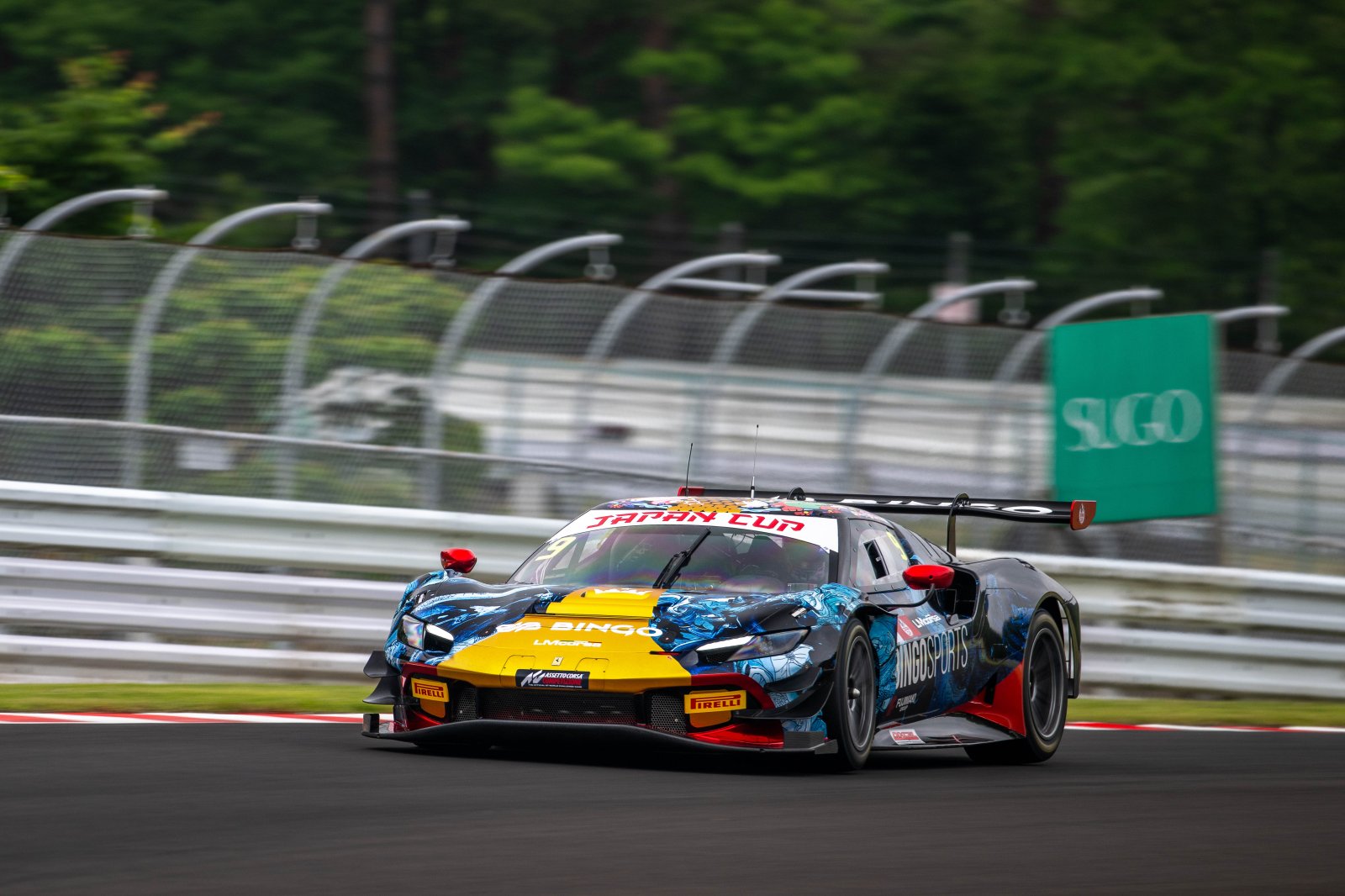 SUGO: 予備予選ファステストは9号車 BINGO RACING with LM Corsa！金曜から最速をキープ